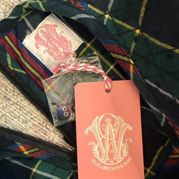 Elizabeth Wilson Designs - Janie Dress in Black Plaid - M - NWT - Picture 6 of 8